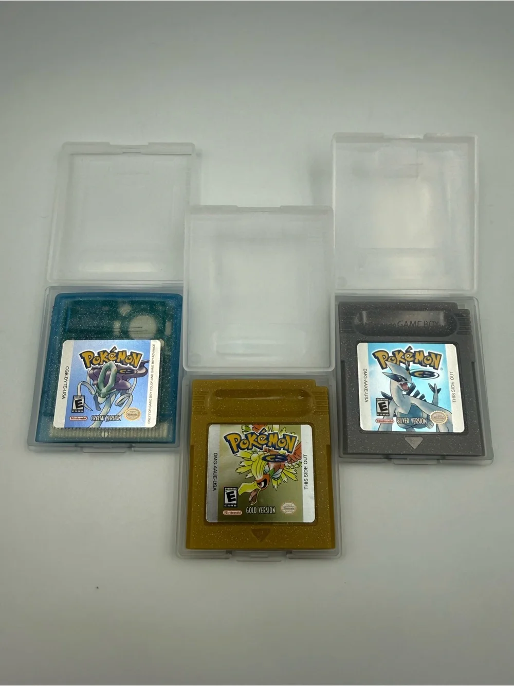 Pokémon Gold + Pokémon Silver + Pokémon Crystal For GBC
